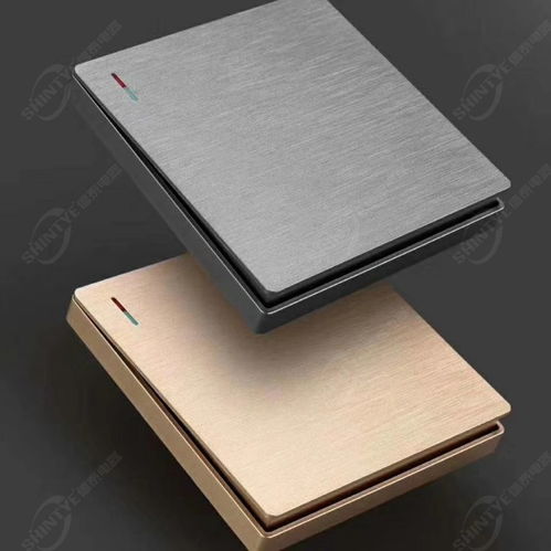 墙壁开关批发供应 新款大板横纹细拉丝开关插座与门帘选购指南